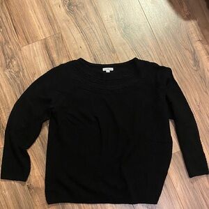 Croft & Barrow Women's Classic Black Knit Sweater